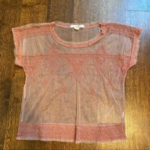 F21 Sheer Net Top